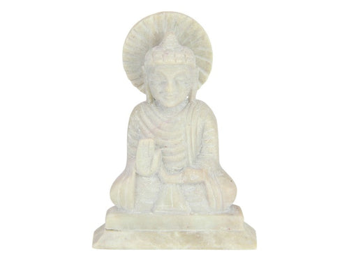SOAPSTONE CHAKRA BUDDHA - 10CM