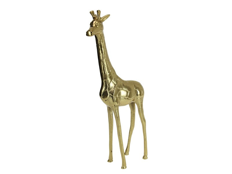 GOLD METAL GIRAFFE DÉCOR - 46 cm