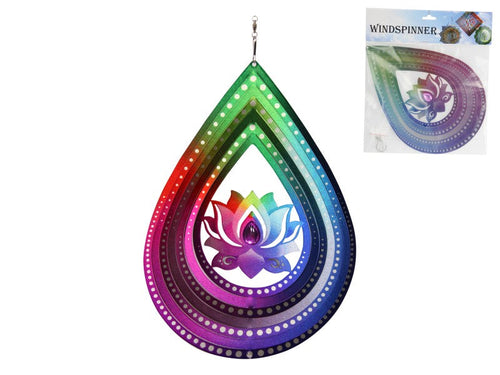 TEARDROP CHAKRA LOTUS SPINNE - 30CM
